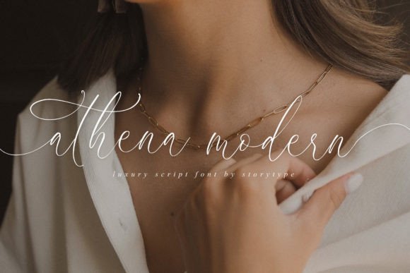 Athena Modern: A Luxurious Script Font for Digital Branding
