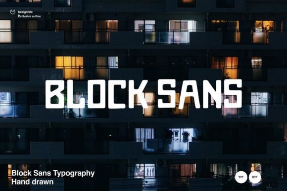 Block Sans: A Handwritten Font for Crafters and Creators