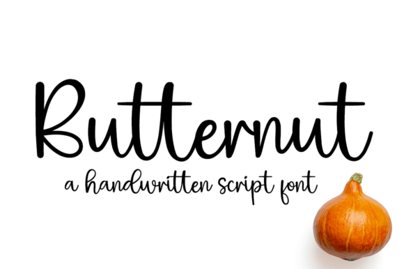 Butternut Font for Handmade Creations