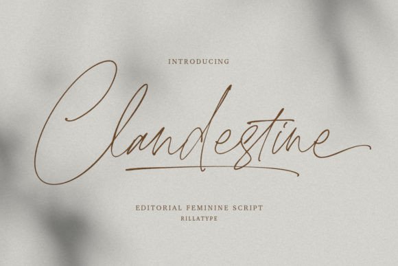 Clandestine Font for Business Branding