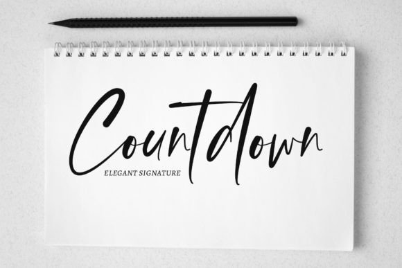 Countdown Font in Real Campaign Design