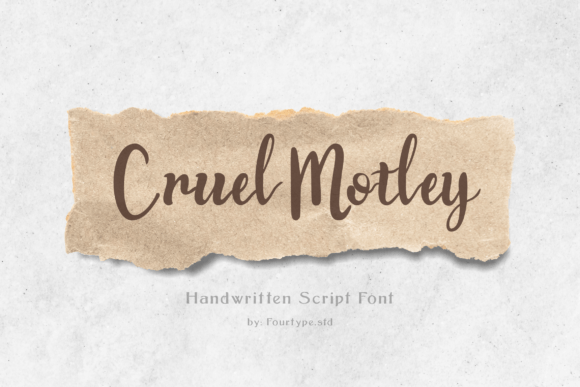 Cruel Motley: A Timeless Handwritten Font for Your Brand