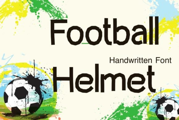 Football Helmet Font for Branding and Design