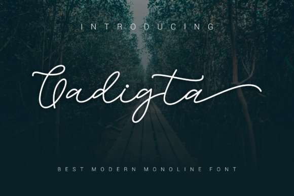 Gadigta: A Bold Script Font for Editorial Design