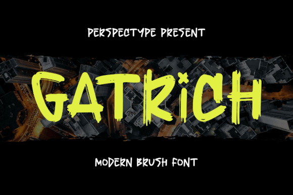 Gatrich: A Modern Brush Font for Editorial Elegance