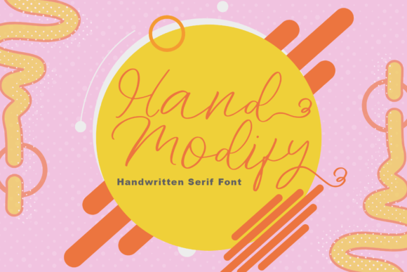 Hand Modify: A Whimsical Script Font for Handmade Creations