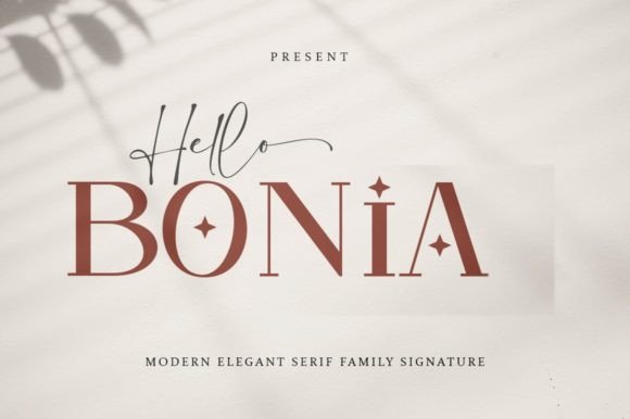 Hello Bonia: A Modern Serif Font for Editorial Design