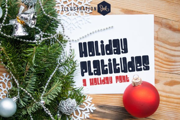 Holiday Platitudes: The Retro Font for Festive Branding