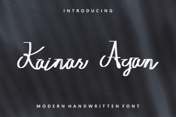 Kainar Agan: A Modern Handwritten Font for Digital Creativity