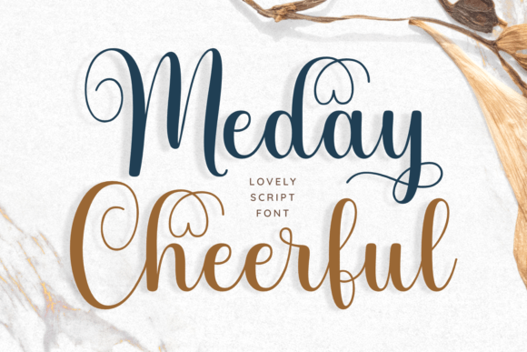 Meday Cheerful: A Script Font for Bold Creativity