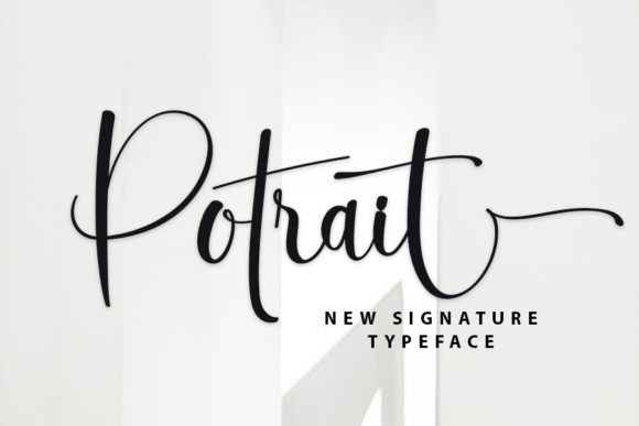 Potrait Font for a Polished Brand Identity