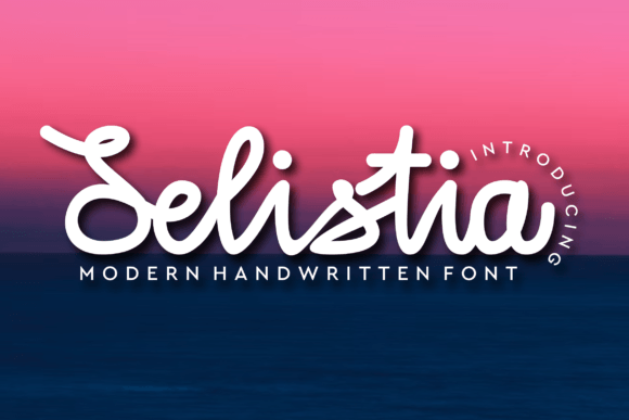 Selistia Script Font Review for Design Projects