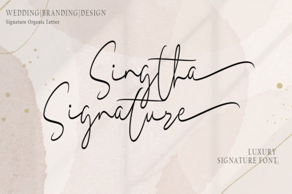 Sigtha Signature: A Delicate Script Font for Handmade Creations