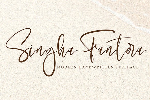 Singha Fantera: A Handwritten Font for Modern Branding