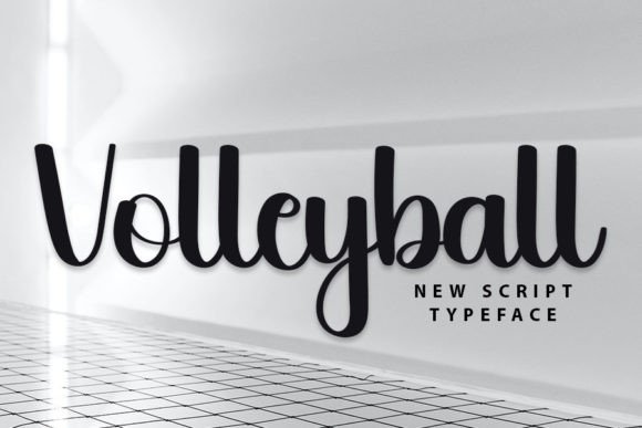 Volleyball Font for Handmade Creations