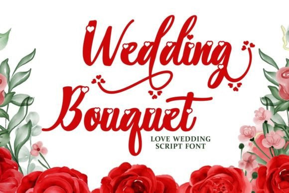 Wedding Bouquet Font for Branding and Design