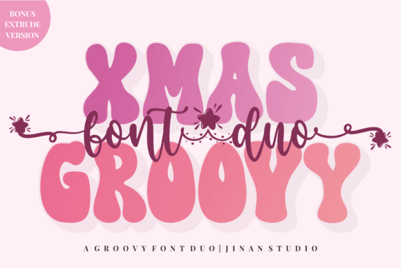 Xmas Groovy Duo: A Stylish Display Typeface for Modern Editorial Design