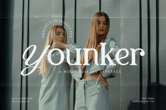 Younker: The Perfect Serif and Script Font for Handmade Creations